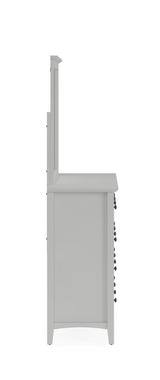 Grace Wall or Dresser Mirror in Elephant Grey - Ornate Home