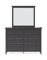Grace Wall or Dresser Mirror in Raven Black - Ornate Home