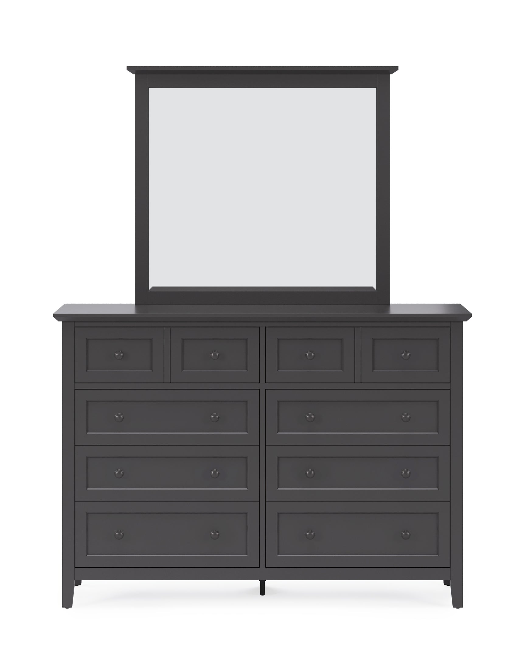Grace Wall or Dresser Mirror in Raven Black - Ornate Home