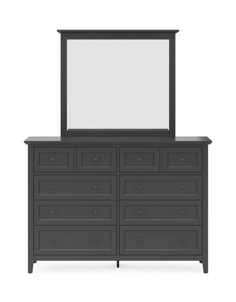 Grace Wall or Dresser Mirror in Raven Black - Ornate Home