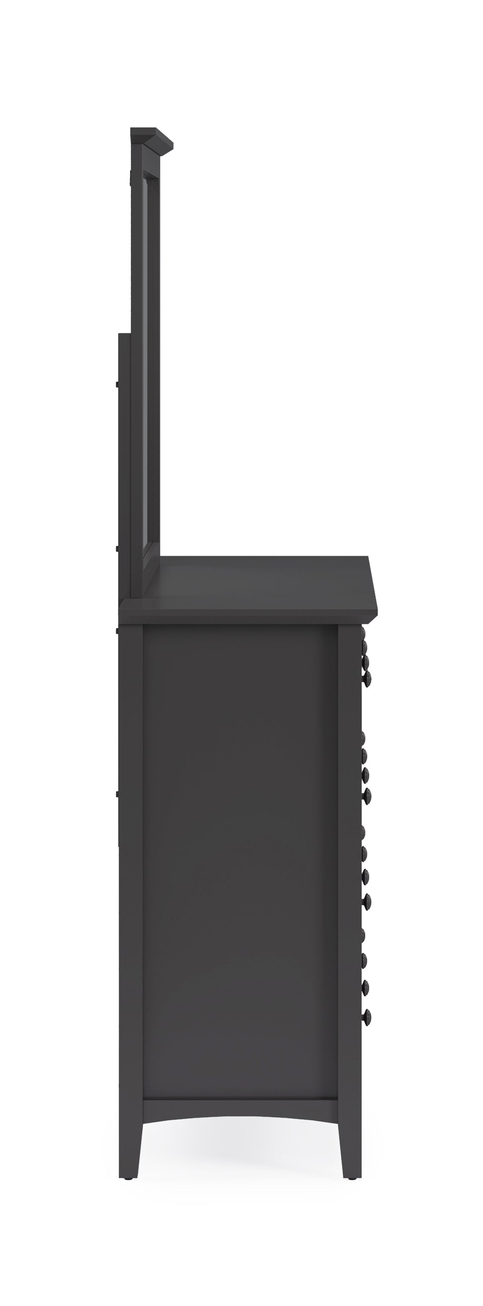 Grace Wall or Dresser Mirror in Raven Black - Ornate Home