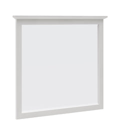 Grace Wall or Dresser Mirror in Snowfall White - Ornate Home