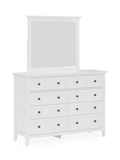 Grace Wall or Dresser Mirror in Snowfall White - Ornate Home