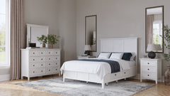 Grace Wall or Dresser Mirror in Snowfall White - Ornate Home