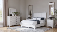 Grace Wall or Dresser Mirror in Snowfall White - Ornate Home