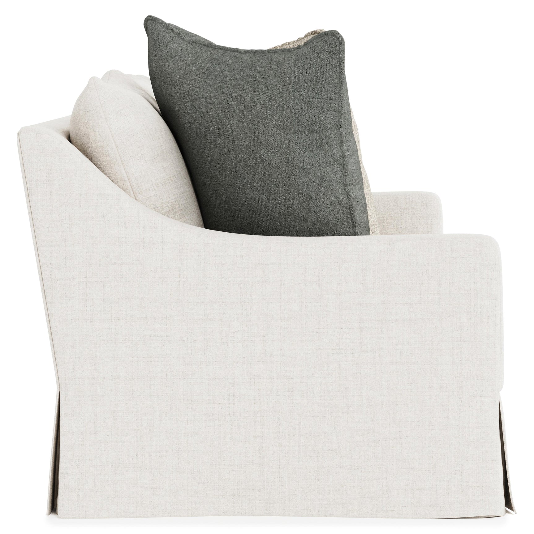 Grace White/Cream Fabric Sofa - Ornate Home