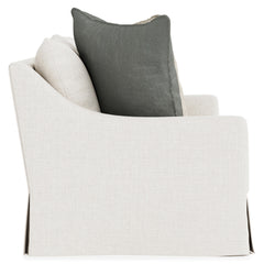 Grace White/Cream Fabric Sofa - Ornate Home