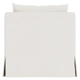 Grace White/Cream Fabric Swivel Chair - Ornate Home