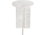 Grace White Marble Accent Table - Ornate Home