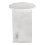 Grace White Marble Accent Table - Ornate Home