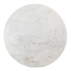 Grace White Marble Accent Table - Ornate Home