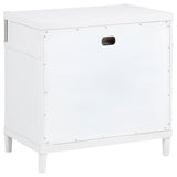 Gracemont White 3-drawer Bedroom Nightstand Bedside Table - Ornate Home