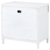 Gracemont White 3-drawer Bedroom Nightstand Bedside Table - Ornate Home