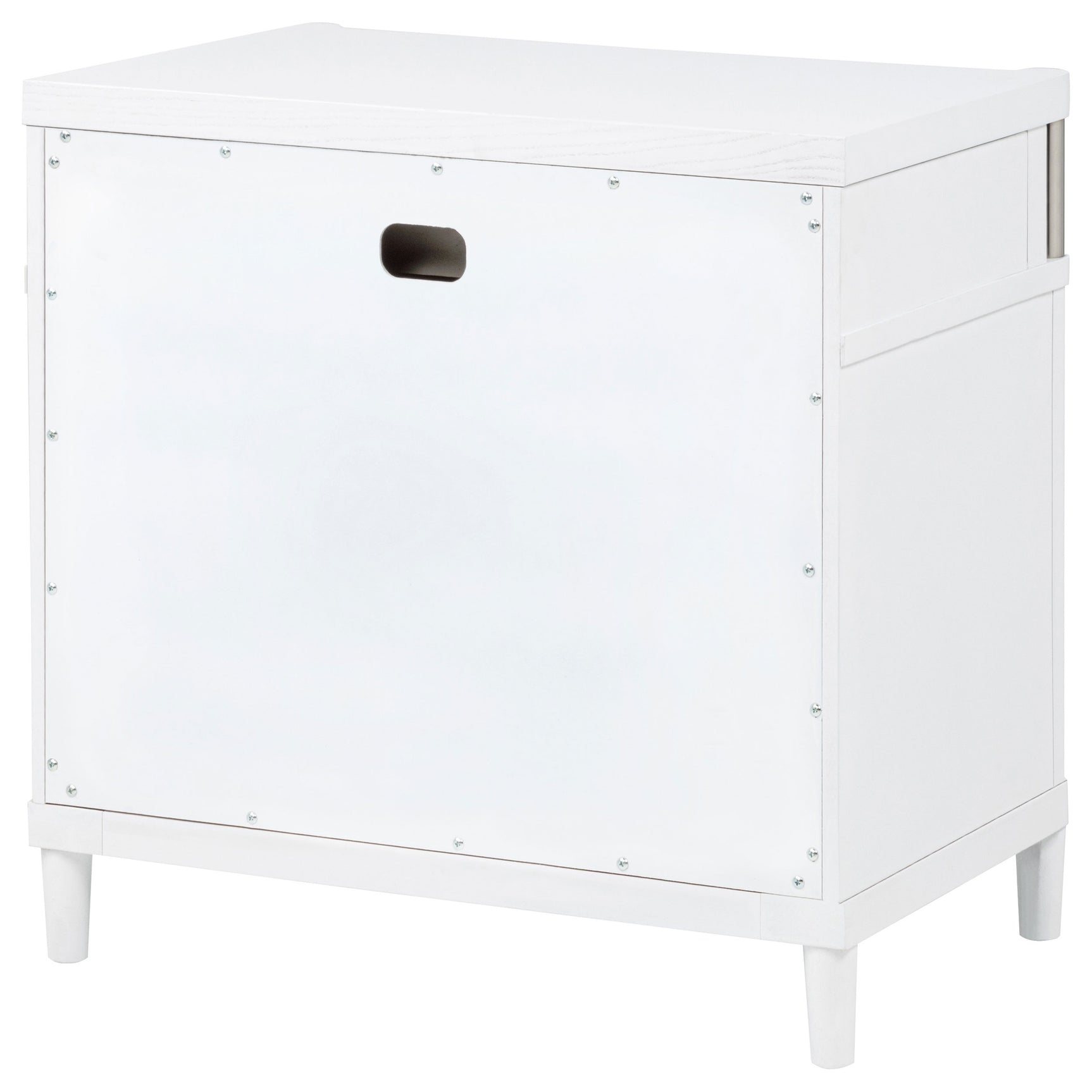 Gracemont White 3-drawer Bedroom Nightstand Bedside Table - Ornate Home