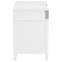 Gracemont White 3-drawer Bedroom Nightstand Bedside Table - Ornate Home