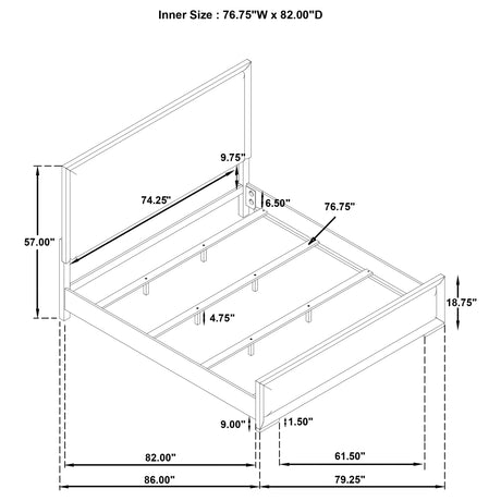 Gracemont White 4-piece Eastern King Bedroom Set - Ornate Home