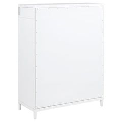 Gracemont White 5-drawer Bedroom Chest of Drawers - Ornate Home