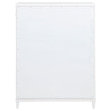 Gracemont White 5-drawer Bedroom Chest of Drawers - Ornate Home