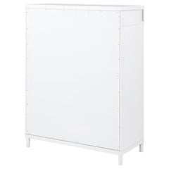 Gracemont White 5-drawer Bedroom Chest of Drawers - Ornate Home