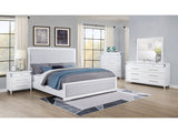 Gracemont White 5-piece California King Bedroom Set - Ornate Home