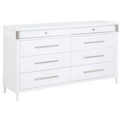 Gracemont White 5-piece California King Bedroom Set - Ornate Home