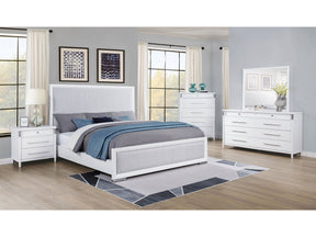 Gracemont White 5-piece Eastern King Bedroom Set - Ornate Home