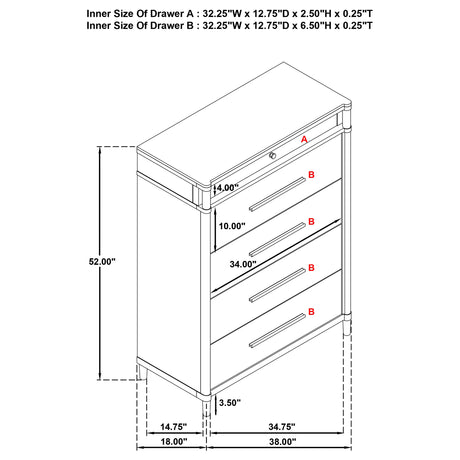 Gracemont White 5-piece Eastern King Bedroom Set - Ornate Home