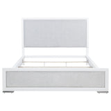 Gracemont White 57-inch California King Panel Bed Grey and - Ornate Home