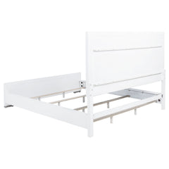 Gracemont White 57-inch California King Panel Bed Grey and - Ornate Home