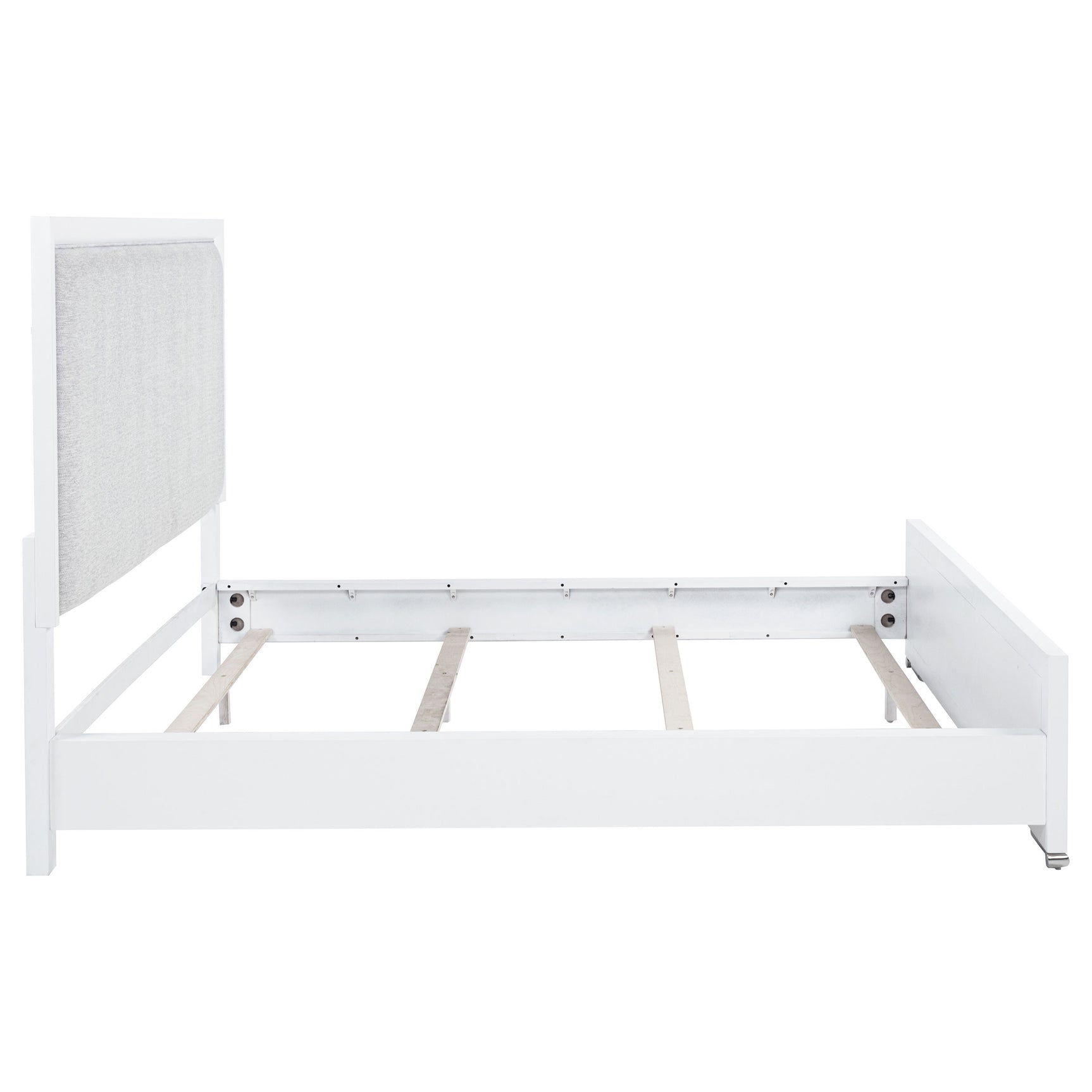Gracemont White 57-inch California King Panel Bed Grey and - Ornate Home