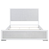 Gracemont White 57-inch Eastern King Panel Bed Grey and - Ornate Home