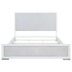 Gracemont White 57-inch Eastern King Panel Bed Grey and - Ornate Home