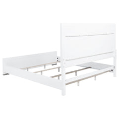 Gracemont White 57-inch Eastern King Panel Bed Grey and - Ornate Home