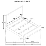 Gracemont White 57-inch Eastern King Panel Bed Grey and - Ornate Home