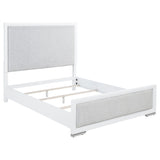 Gracemont White 57-inch Queen Panel Bed Grey and - Ornate Home
