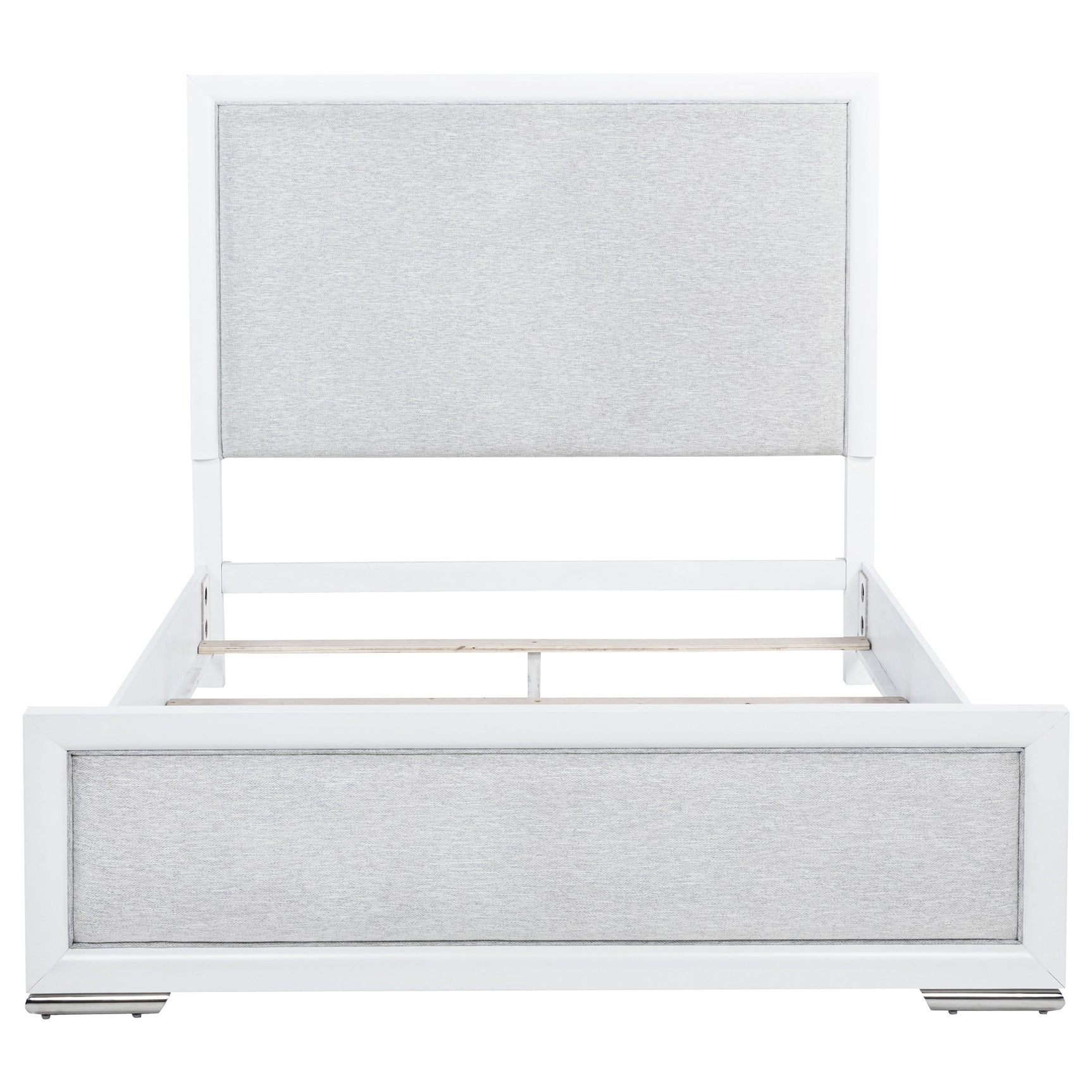 Gracemont White 57-inch Queen Panel Bed Grey and - Ornate Home