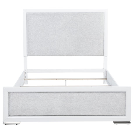 Gracemont White 57-inch Queen Panel Bed Grey and - Ornate Home