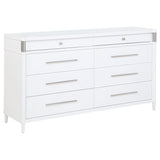Gracemont White 8-drawer Bedroom Dresser Cabinet - Ornate Home