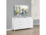 Gracemont White 8-drawer Bedroom Dresser Cabinet - Ornate Home