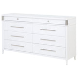 Gracemont White 8-drawer Bedroom Dresser Cabinet - Ornate Home