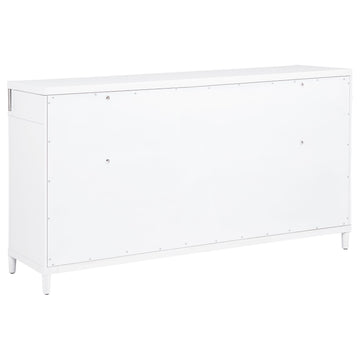 Gracemont White 8-drawer Bedroom Dresser Cabinet - Ornate Home