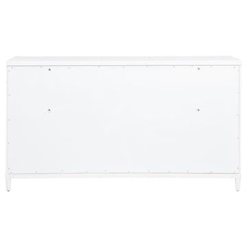 Gracemont White 8-drawer Bedroom Dresser Cabinet - Ornate Home