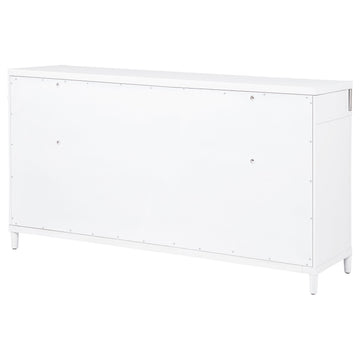 Gracemont White 8-drawer Bedroom Dresser Cabinet - Ornate Home