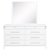 Gracemont White 8-drawer Bedroom Dresser with Mirror - Ornate Home