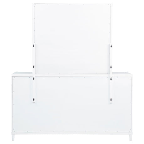 Gracemont White 8-drawer Bedroom Dresser with Mirror - Ornate Home