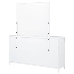 Gracemont White 8-drawer Bedroom Dresser with Mirror - Ornate Home