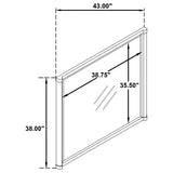 Gracemont White Dresser Mirror - Ornate Home