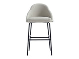 Gracie Barstool in Stone and Black - Ornate Home