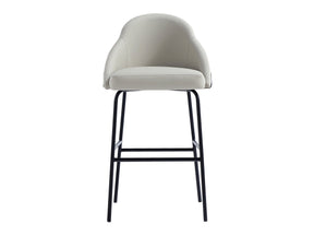 Gracie Barstool in Stone and Black - Ornate Home