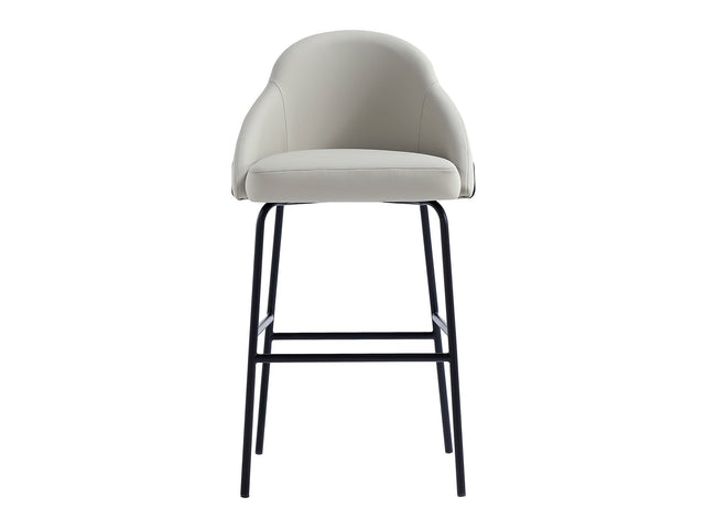 Gracie Barstool in Stone and Black - Ornate Home